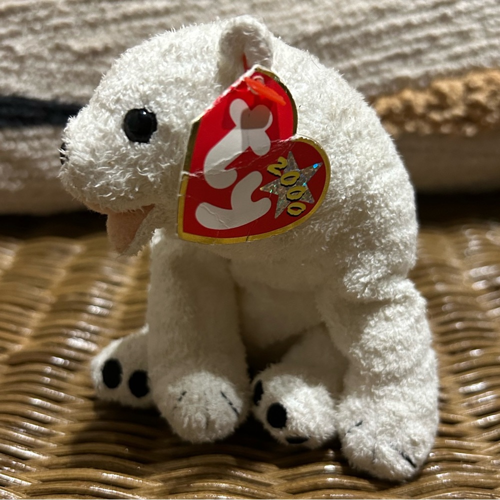 2/$20❤️- TOY | Ty Beanie Baby Aurora the polar bear 2000